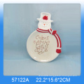 High quality ceramic Christmas santa cake stand for 2016 Christmas gift